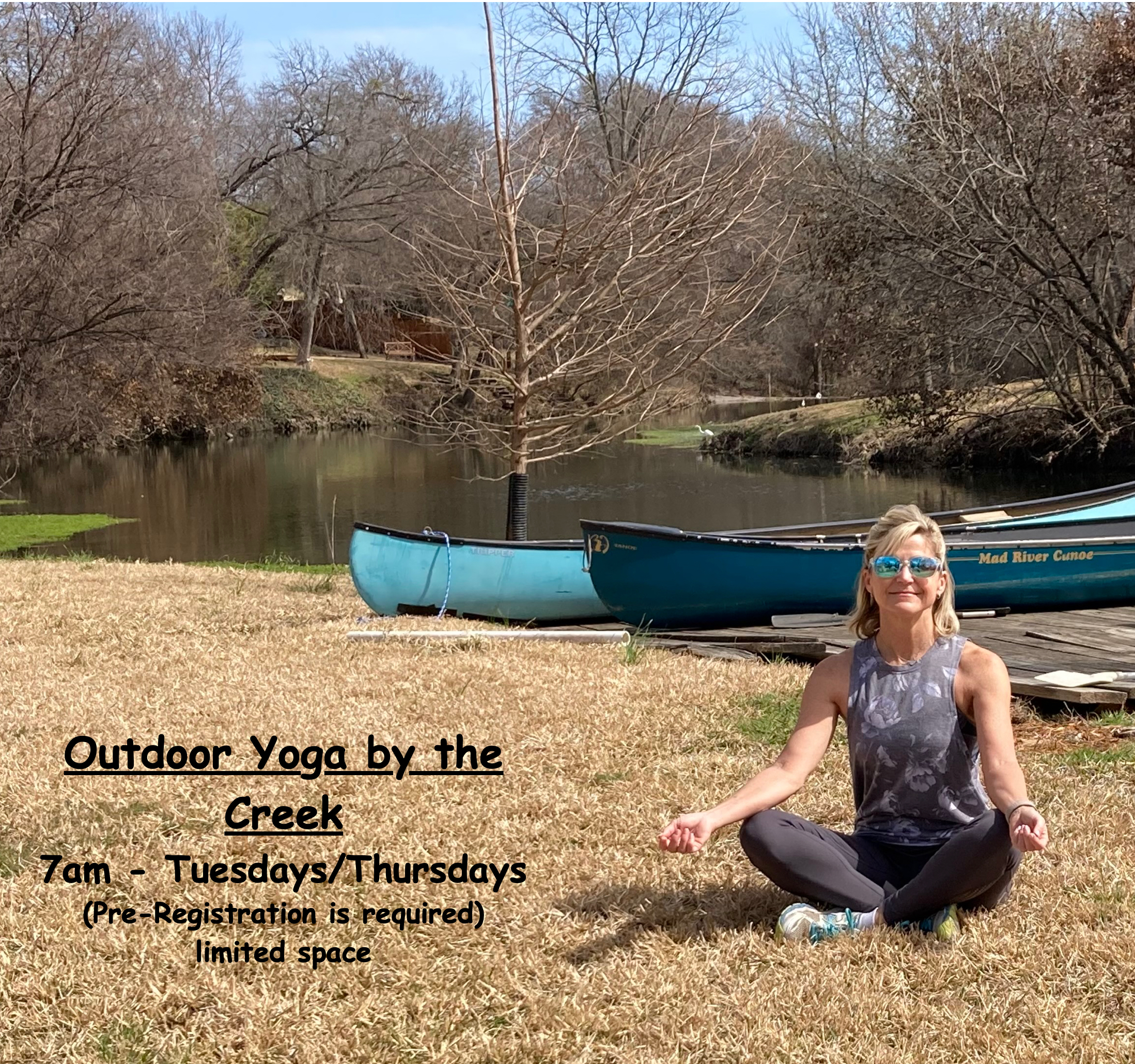 Outdoor Yoga by the Creek